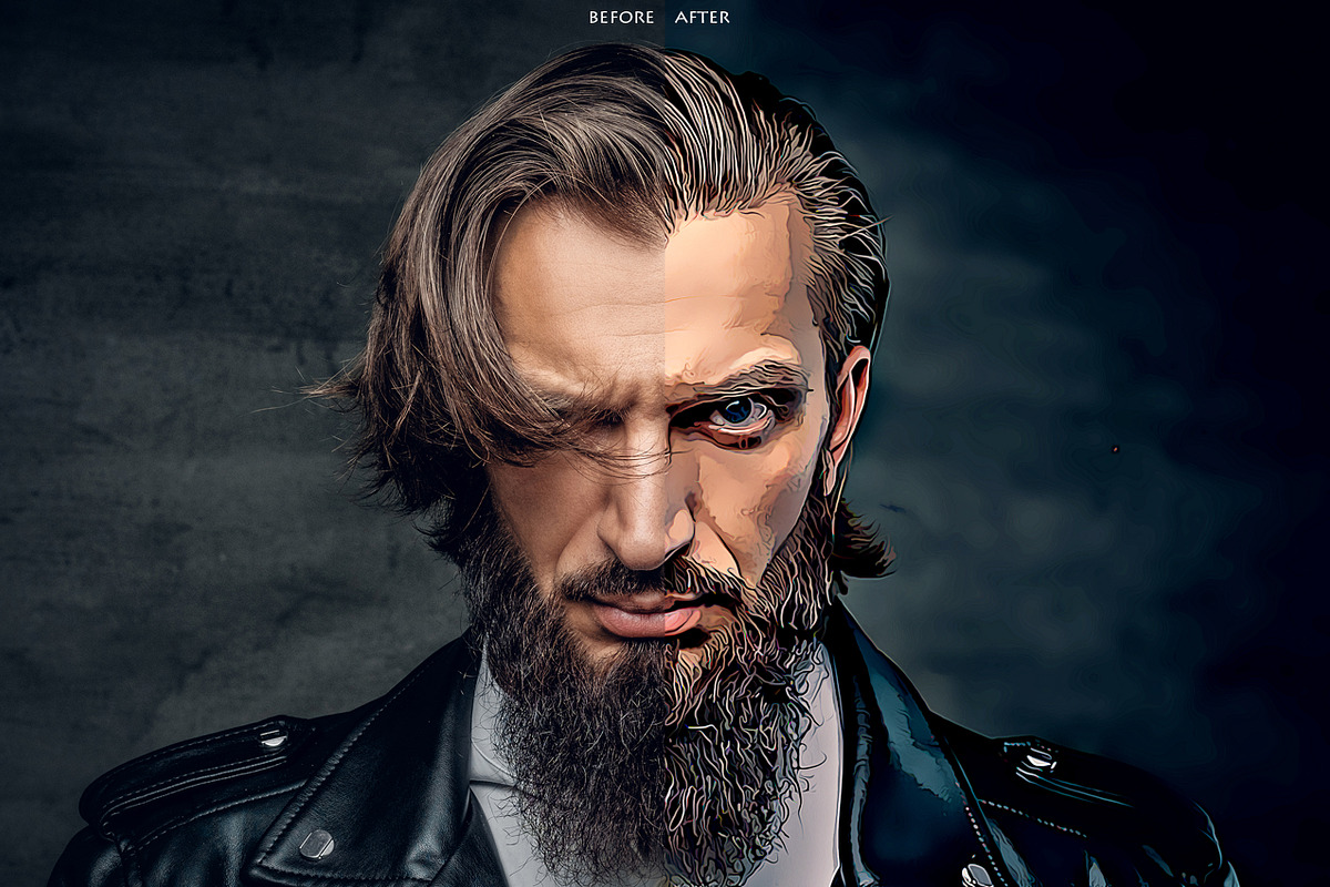 Cartoon Photoshop Action, an Action Add-On by Grishka89 (Photo 2 of 12)