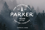 Parker - Commercial License, a Font by James Lafuente (Thumbnail 1 of 4)