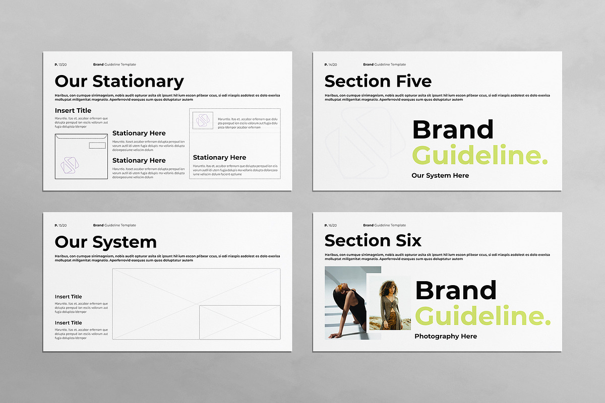 Brand Guideline Presentation Design, a Presentation Template by E-Type (Photo 5 of 6)