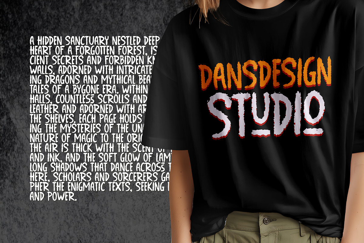 Factory Adventures Grunge Brush, a Blackletter Font by dansdesign (Photo 8 of 12)