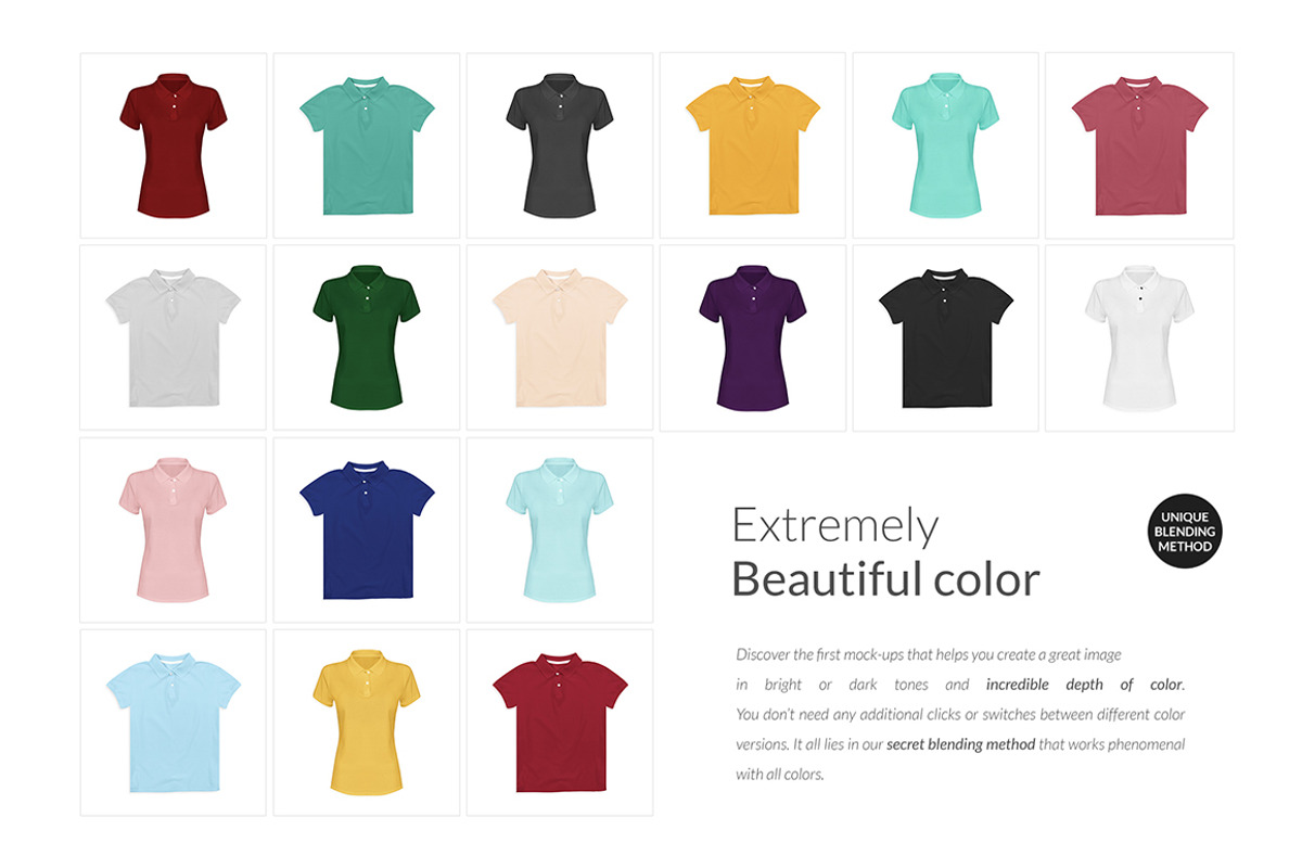 Women Polo Ghost Mock-ups FREE DEMO, a Books & Magazine Mockup by Apparel_Mockups (Photo 13 of 23)
