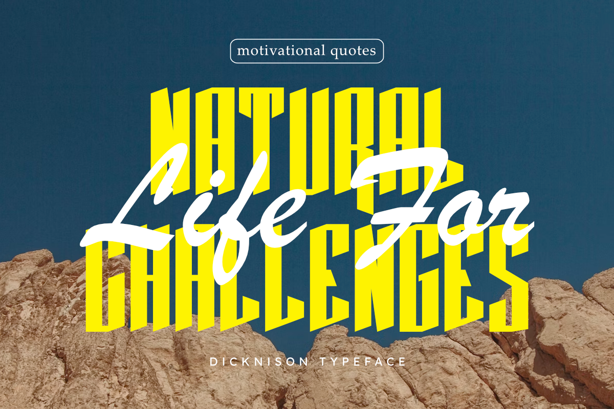 Dicknison – Modern Sans Display Font, a Sans Serif Font by Masyafi Studio (Photo 3 of 8)