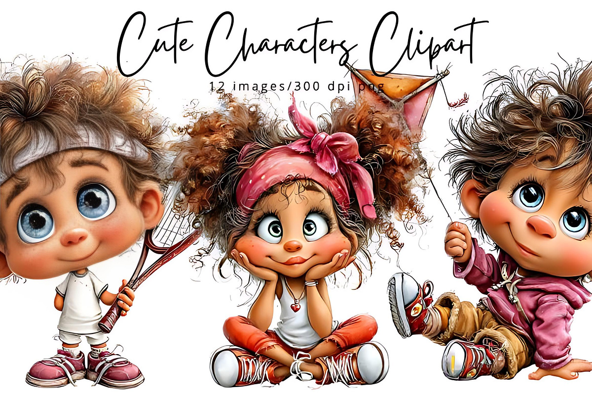 Children Engaging in Various Healthy, a Person Illustration by AlexZeL (Photo 1 of 4)