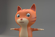 Cartoon Cat, an Animal 3D Model by XYZ Space (Thumbnail 2 of 5)
