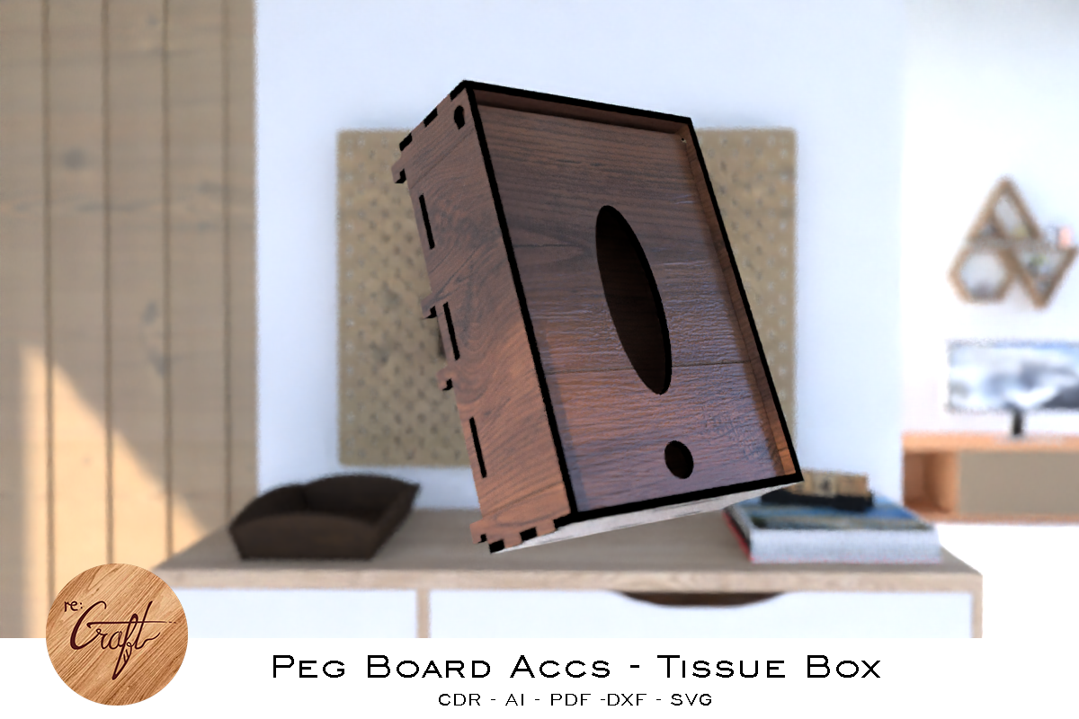 Peg Board Accessories Tissue box, a Templates & Theme by StanleyTirtoutomo (Photo 6 of 11)