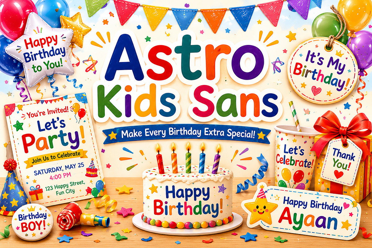 Astro Kids Sans, a Serif Font by Wow Magic (Photo 5 of 7)