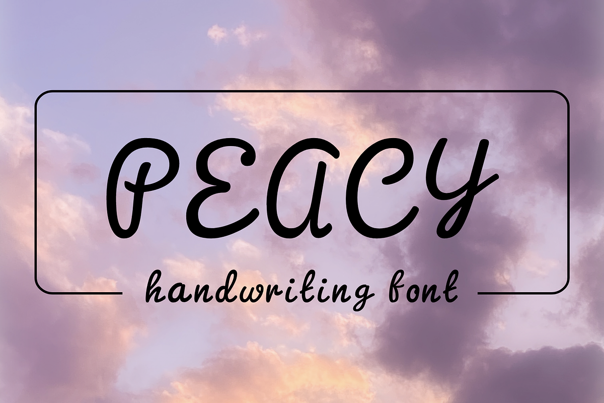 Peacy - Modern Typeface, a Serif Font by Made by Cap (Photo 1 of 5)