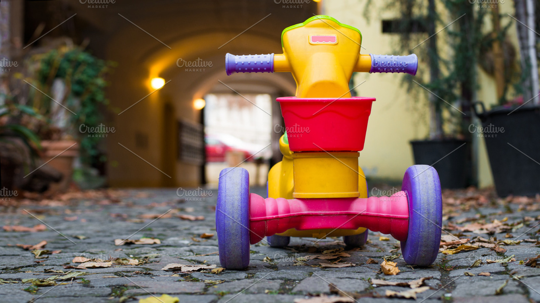 plastic bicycle toys for kids, a Transportation Photo by New York Art Store