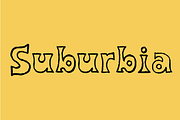Suburbia - A Retro Handmade Font, a Handwritten Font by PlayFont Studio (Thumbnail 1 of 5)