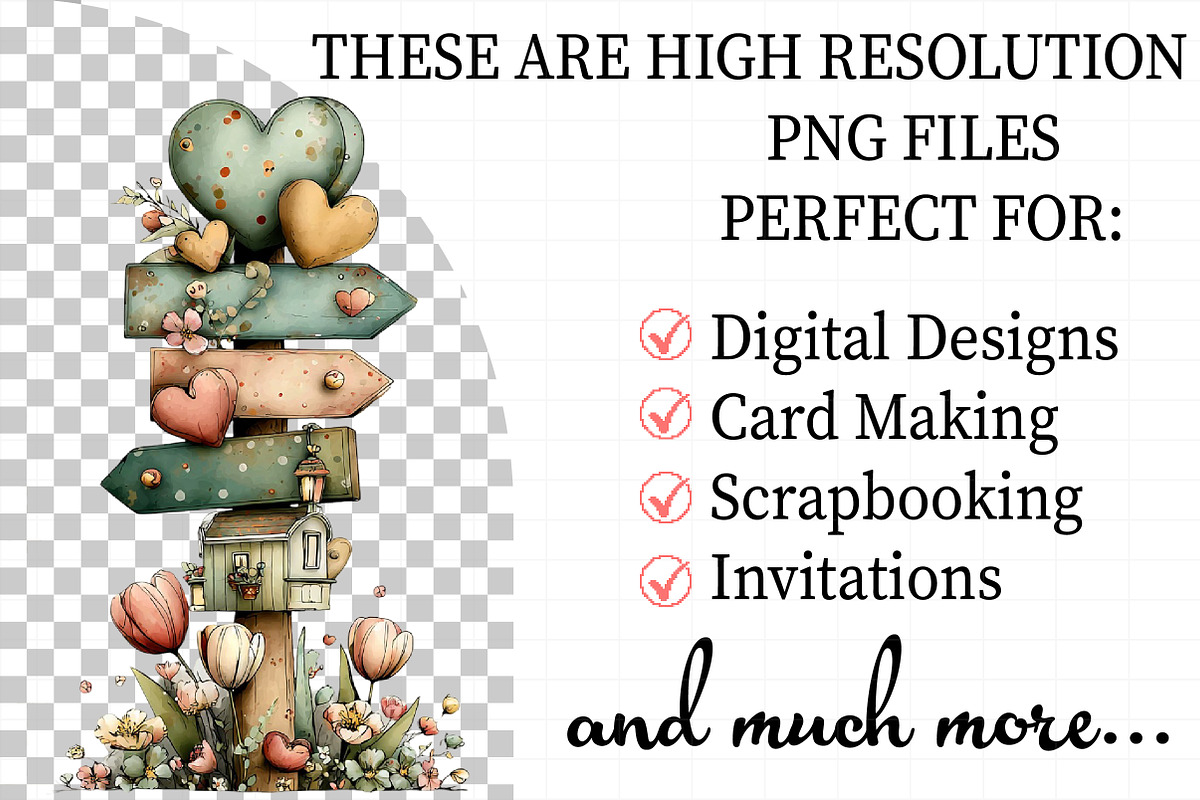 Whimsical Spring Singpost Clipart, an Illustration by Daily.Designs (Photo 2 of 8)