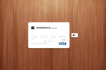 Credit card template