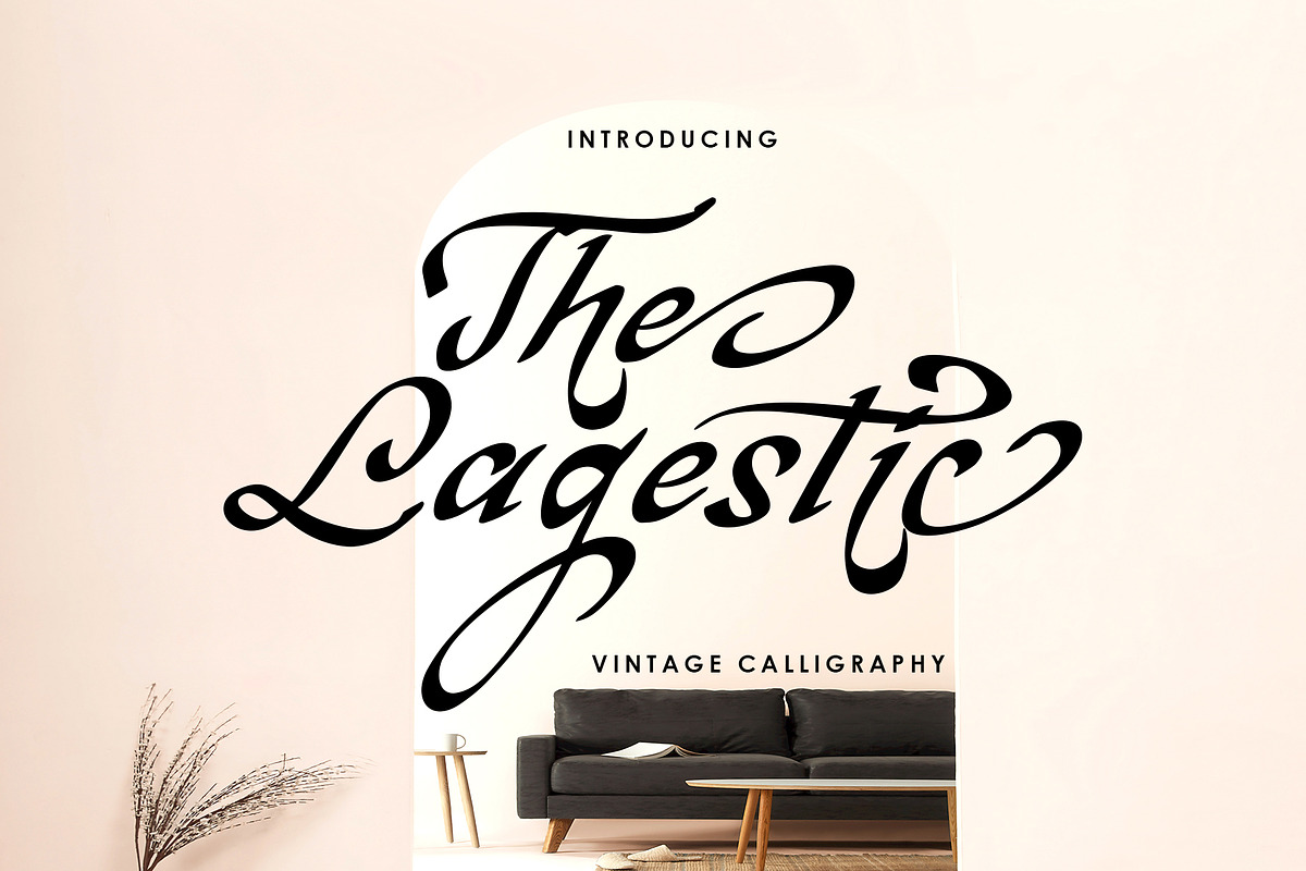 The Lagestic, a Font by Sulthan Studio (Photo 1 of 10)