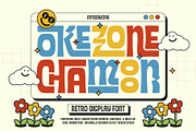 Okezone Chamoon Typeface, a Sans Serif Font by alit design (Thumbnail 1 of 20)