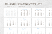 2025 CALENDAR CANVA TEMPLATE, a Stationery Template by The Little Lily Studio (Thumbnail 4 of 5)