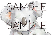 Australian Nursery Koala Clipart, an Animal Illustration by Pawcasso's Portraits (Thumbnail 9 of 10)