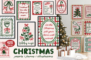 Vintage Whimsical Christmas Posters, an Object Graphic by ArtFM (Thumbnail 1 of 14)