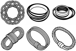 Rubber band control vector silhouett, an Object Graphic by Billah Hub