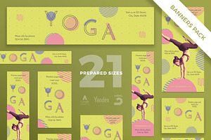 Banners Pack Yoga