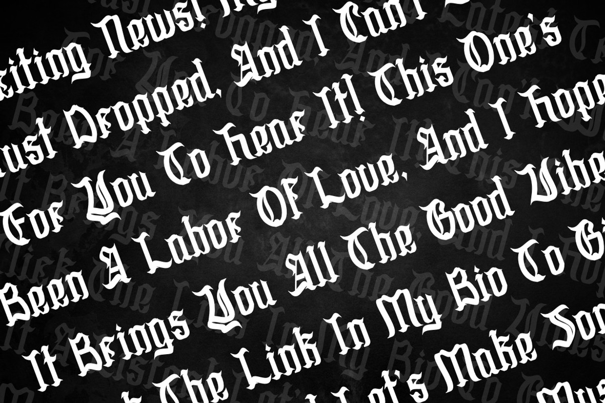 JavierSkull - Decorative Blackletter, a Blackletter Font by Dhabee (Photo 12 of 15)