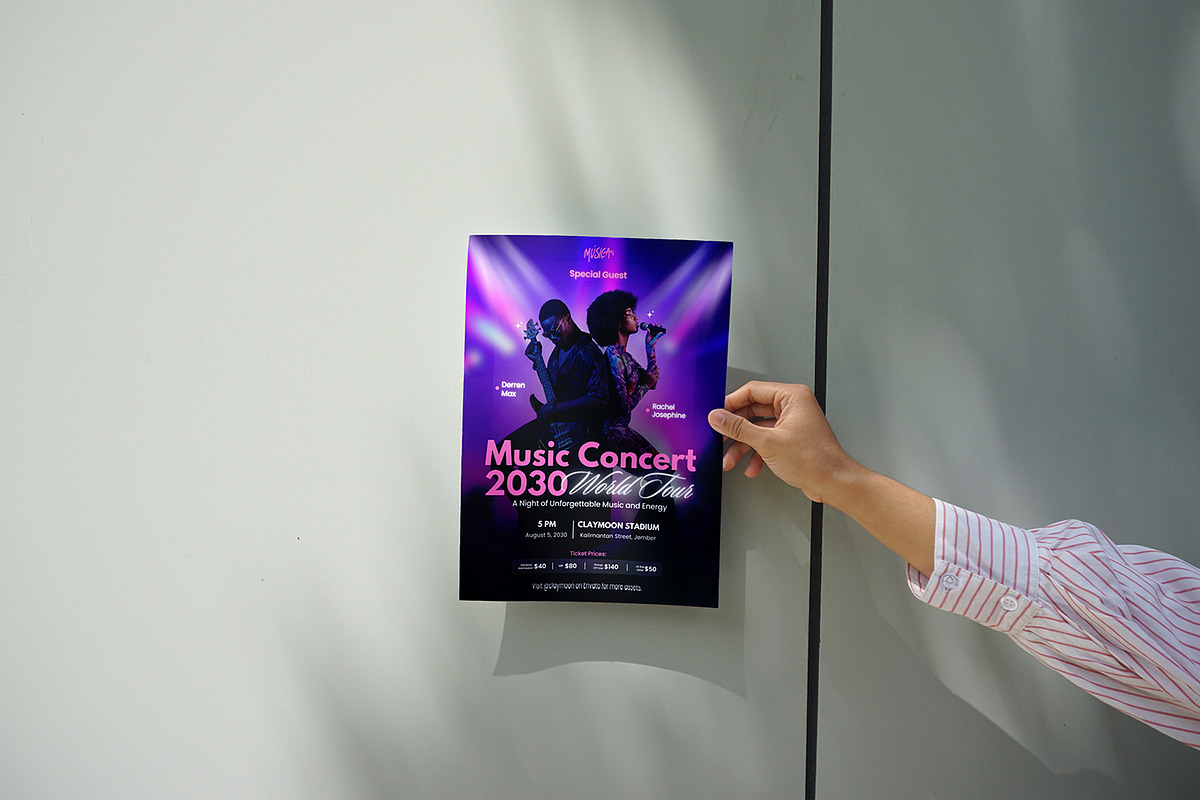 Poster Mockup, an Advertising Mockup by Claymoon Lab (Photo 2 of 4)