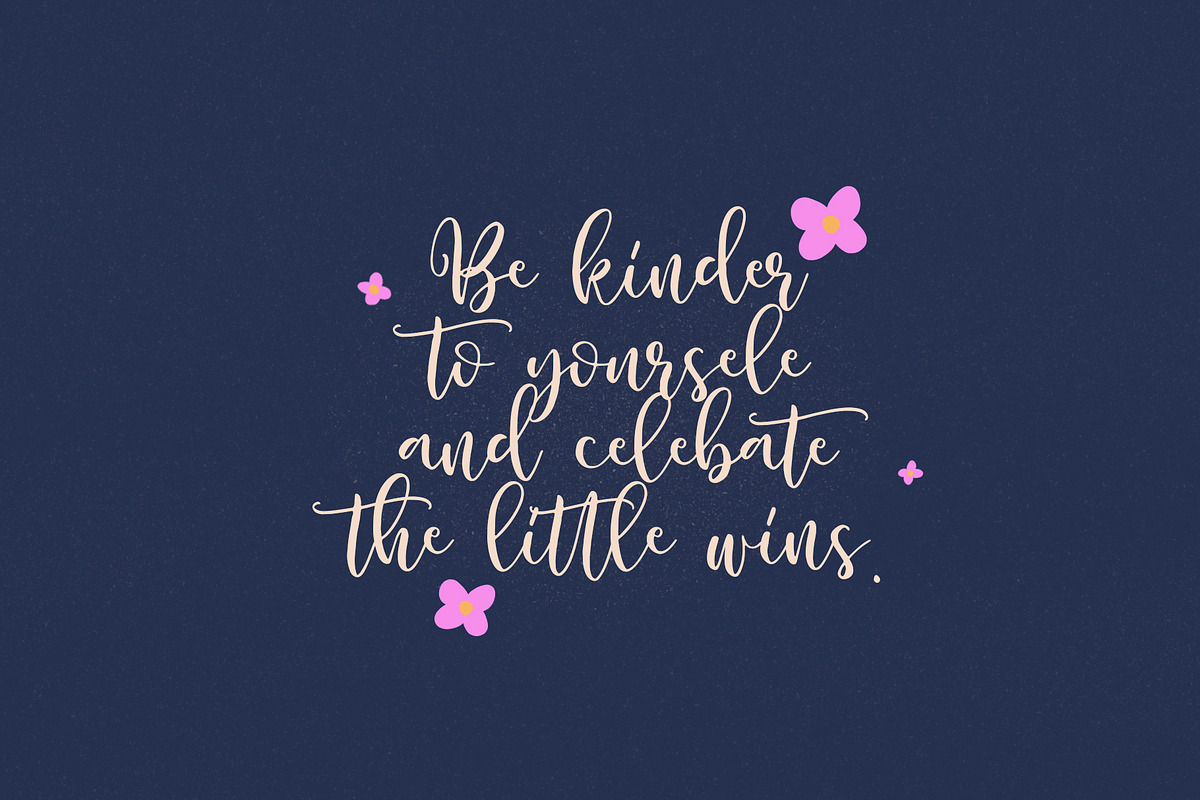 Sunset Garden handwritten font, a Handwritten Font by BilberryCreates (Photo 3 of 18)