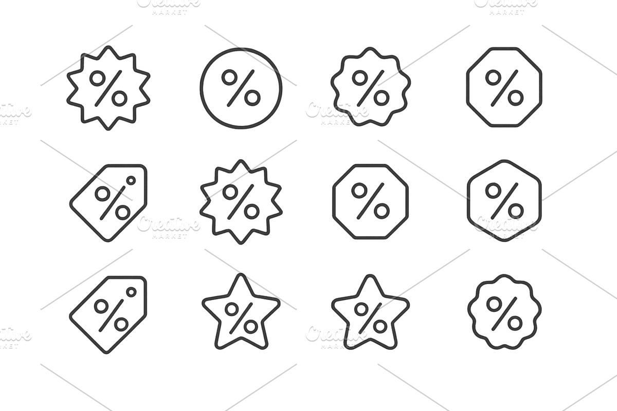 Collection of various discount, an Object Illustration by ZinetroN