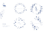 Gwinnett | Indigo | Botanical set, a Decorative Illustration by Karma (Thumbnail 15 of 16)