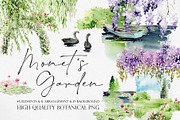 Watercolor - Garden of Monet, an Illustration by Beigetime (Thumbnail 1 of 8)