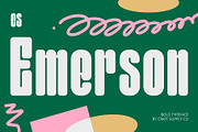 CS Emerson – Bold Font, a Sans Serif Font by Craft Supply Co. (Thumbnail 1 of 8)