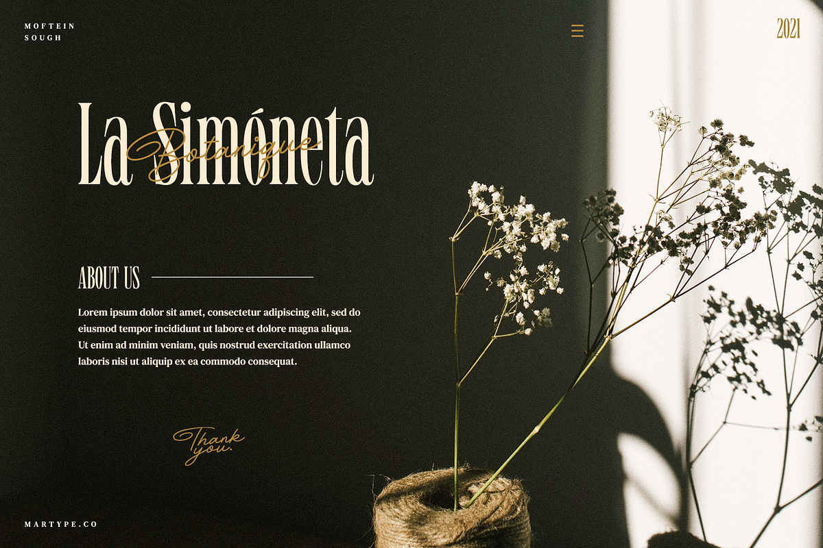 Moftein Sough - Display Font + Bonus, a Serif Font by Martype Co (Photo 6 of 10)