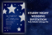 Starry Night Wedding Invitation, an Invitation Template by BF Studios (Thumbnail 1 of 2)