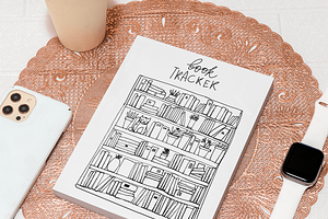 book tracker set, an Object Illustration by Veronika M