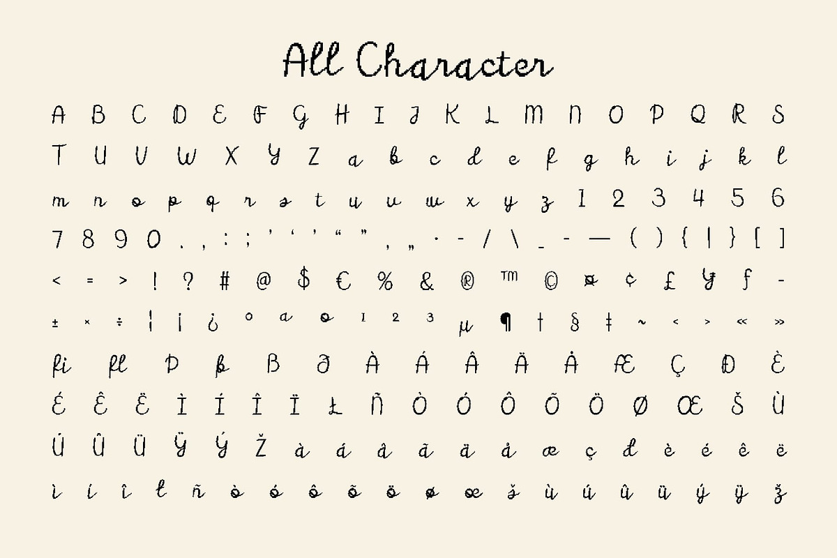 CS Abiola Pixel, a Script Font by Craft Supply Co. (Photo 8 of 8)
