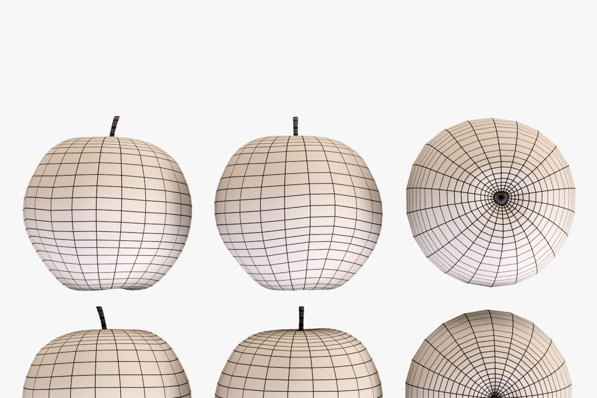 Wicker Basket 04 Gray with Apples, a Food & Drink 3D Model by Markelos (Photo 16 of 31)