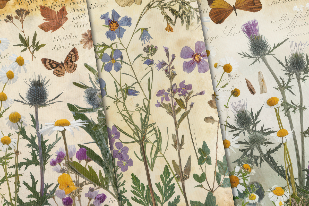 Victorian Herbarium, a Background Graphic by Curve Design (Photo 4 of 7)