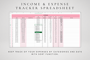 Excel Income & Expense Tracker, a Templates & Theme by BRANDcontent (Thumbnail 4 of 9)
