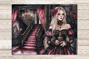 Haunted Mansion Junk Journal Pages, a Person Illustration by GlamArtZhanna (Thumbnail 8 of 10)