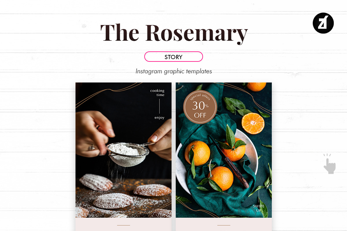 The Rosemary social media template, a Social Media Template by Chanut is industries (Photo 5 of 8)