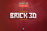 Brick 3D esport Font, a Font by WAP (Thumbnail 1 of 5)
