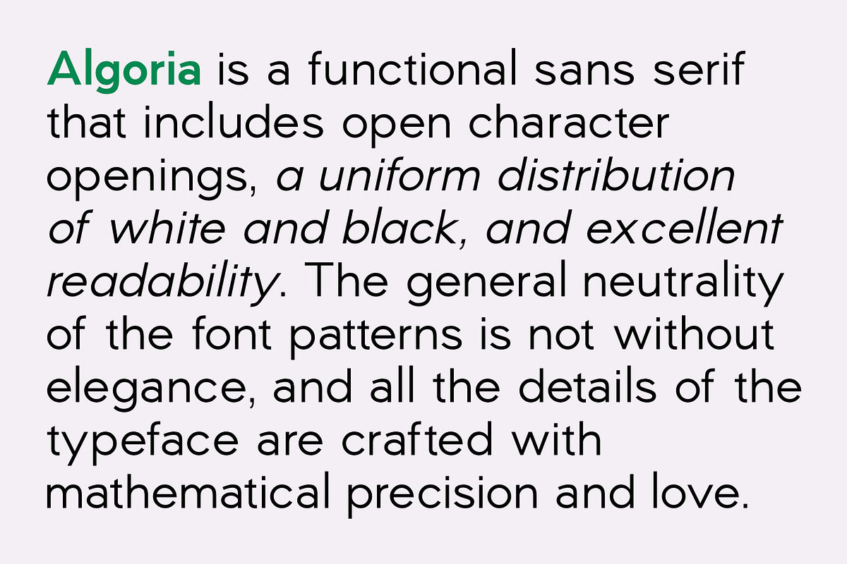 Algoria | Sans Serif Family 36 Font, a Sans Serif Font by Sealoung (Photo 5 of 11)