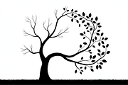 Whimsical Tree Silhouette Spiral, an Object Graphic by jahid234 (Thumbnail 3 of 11)