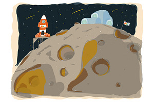 Moonbase PNG Illustration Space Camp