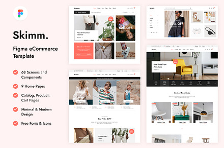 Skimm - eCommerce Figma Template, an UI Kit Template by Pixel Hunter
