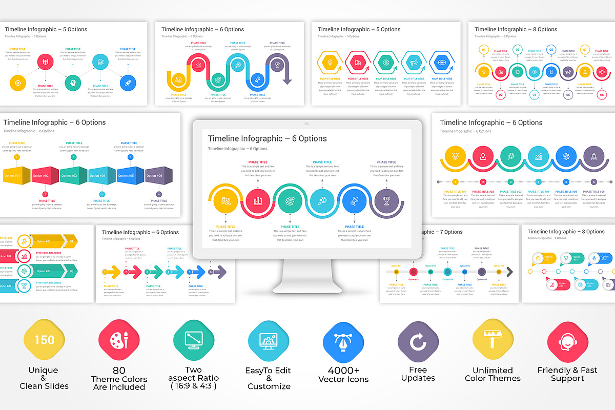 Timeline Infographics PowerPoint, a Presentation Template by GraphicStan (Photo 2 of 19)