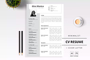 Minimalist CV Resume, a Resume Template by Al-Ghaniy (Thumbnail 4 of 4)