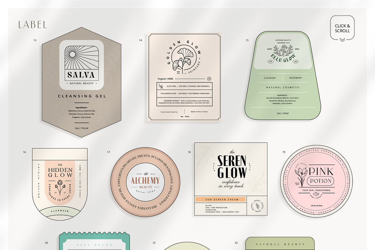 Natura Cosmetics  |  Branding Kit, a Branding & Logo Template by Jiwstudio (Photo 7 of 22)