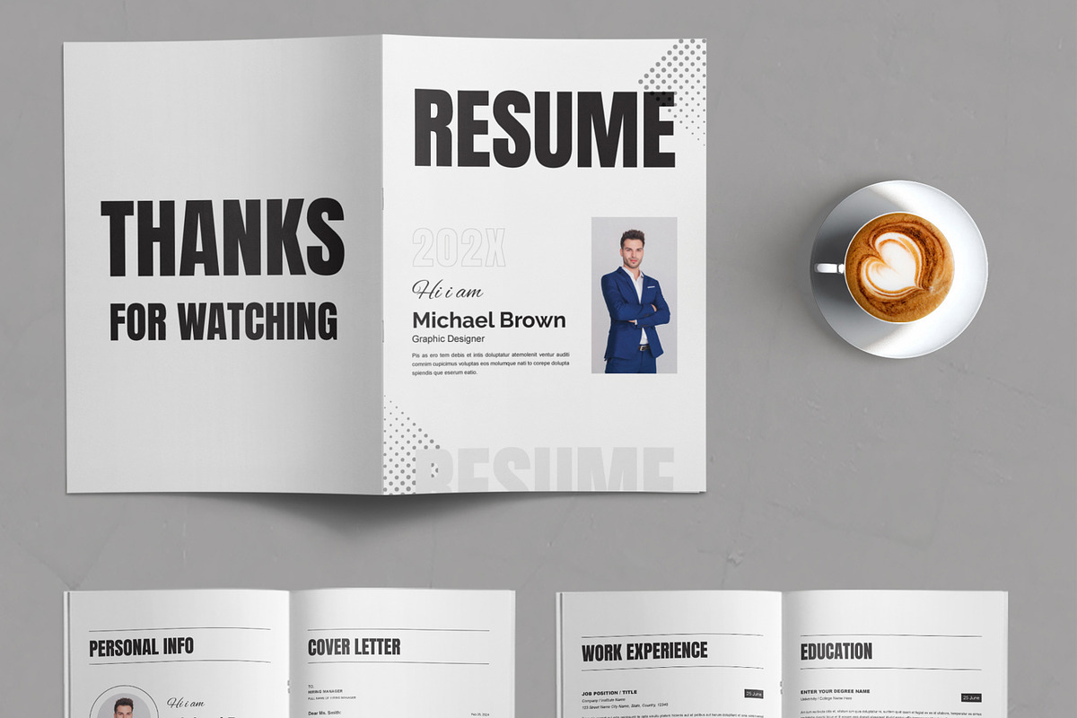 Resume Booklet, a Stationery Template by ContestDesign (Photo 2 of 3)