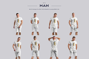 24 MockUps Man T-Shirt