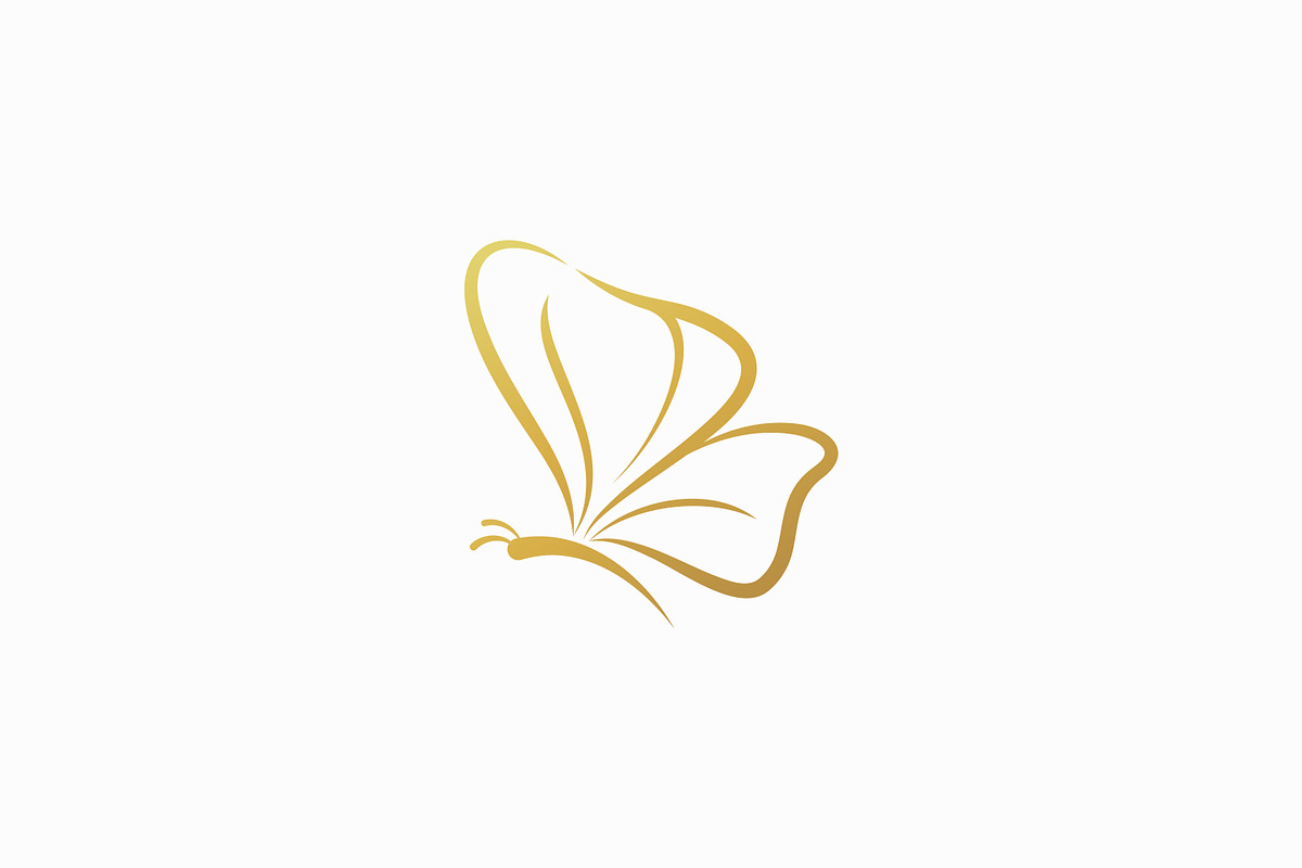 Abstract Butterfly Logo Linear Gold, a Branding & Logo Template by Signatoro (Photo 4 of 4)