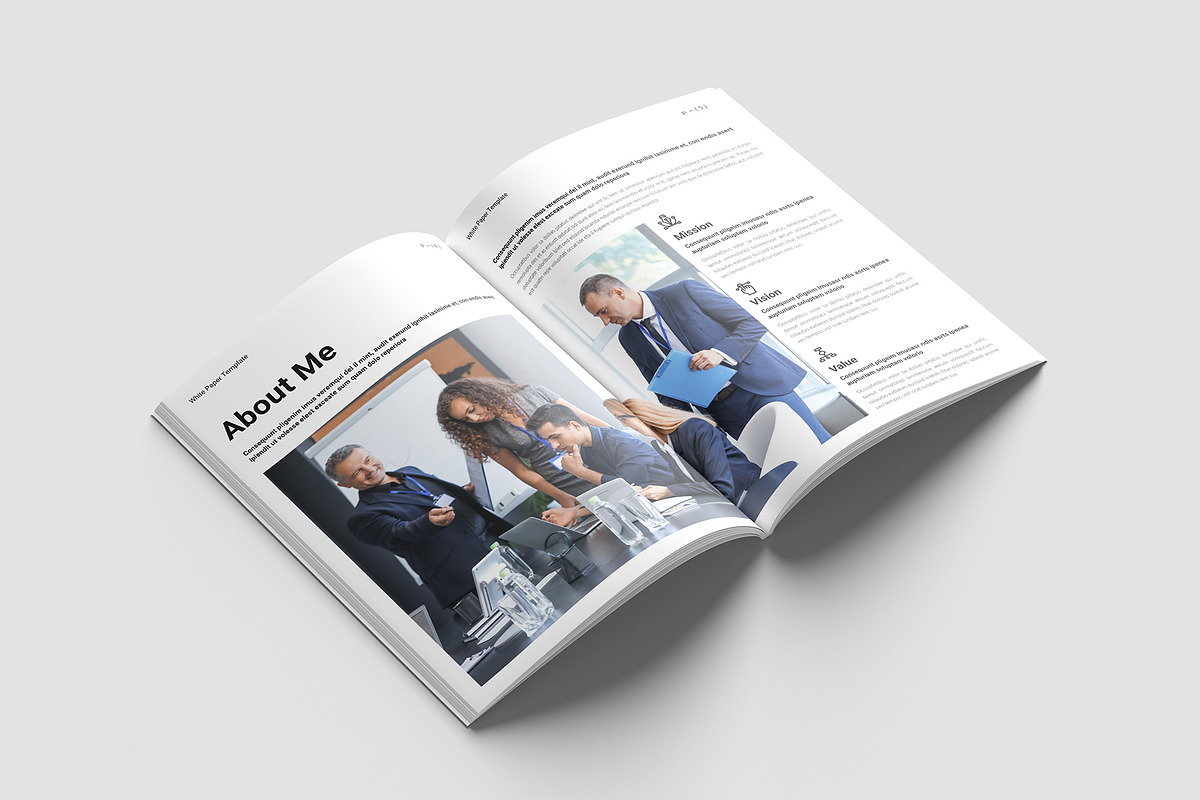 Business Plan Template, a Brochure Template by GoldenGrid Studio (Photo 4 of 11)